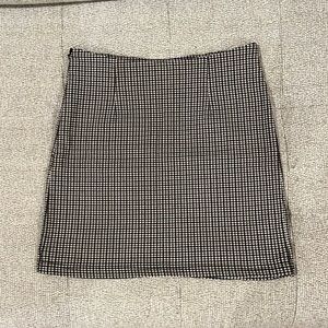 Gingham mini skirt